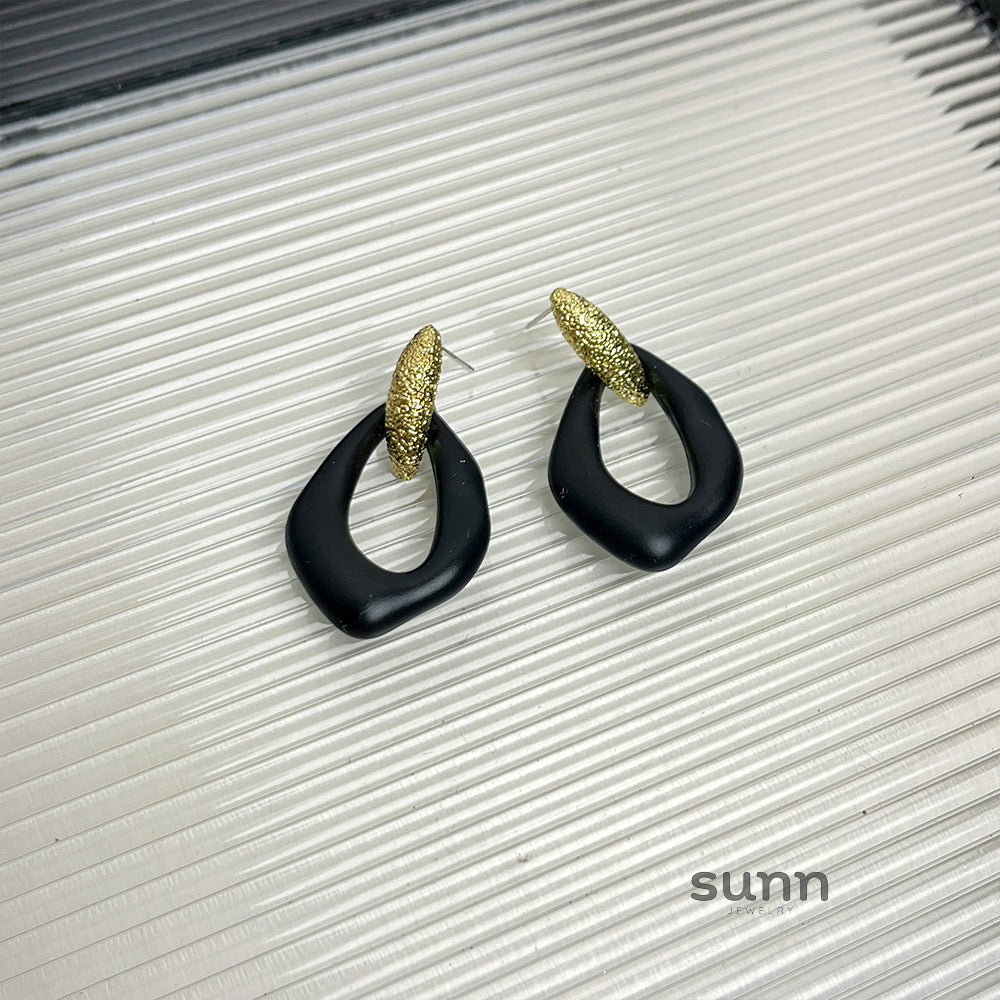 Audra Asymmetric Enamel Earrings [CJVNYX0W]