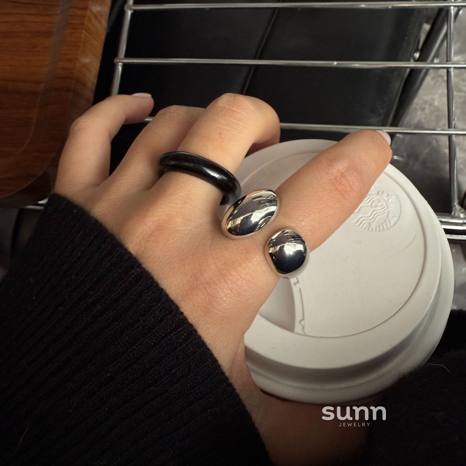 Audriana Asymmetric Open Ring [VYH3W7BO]