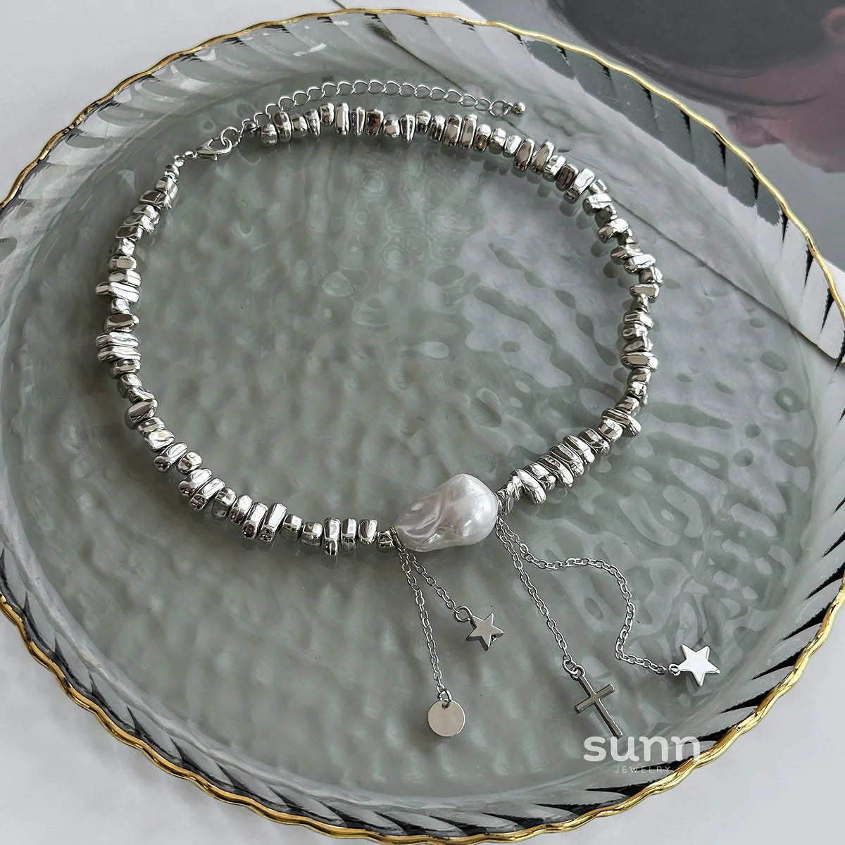 Audriella Irregular Pearl Necklace