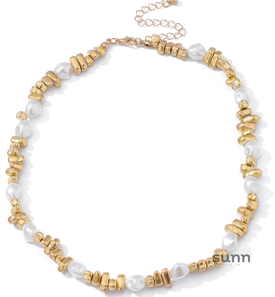 Audriella Irregular Pearl Necklace