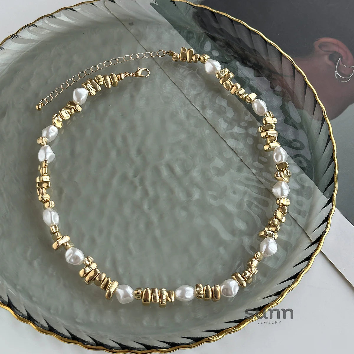 Audriella Irregular Pearl Necklace