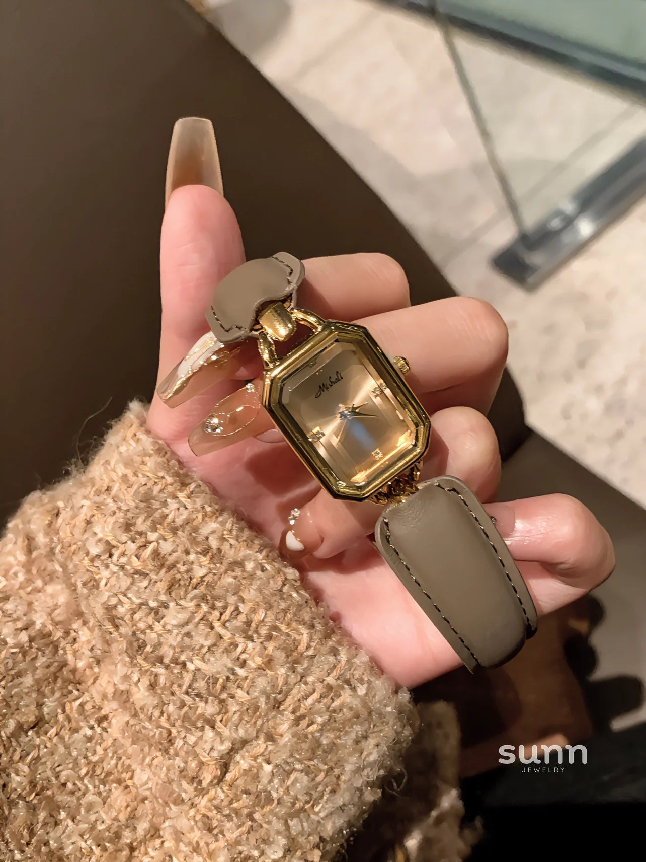 Aurelia Luxe Leather Bracelet Watch
