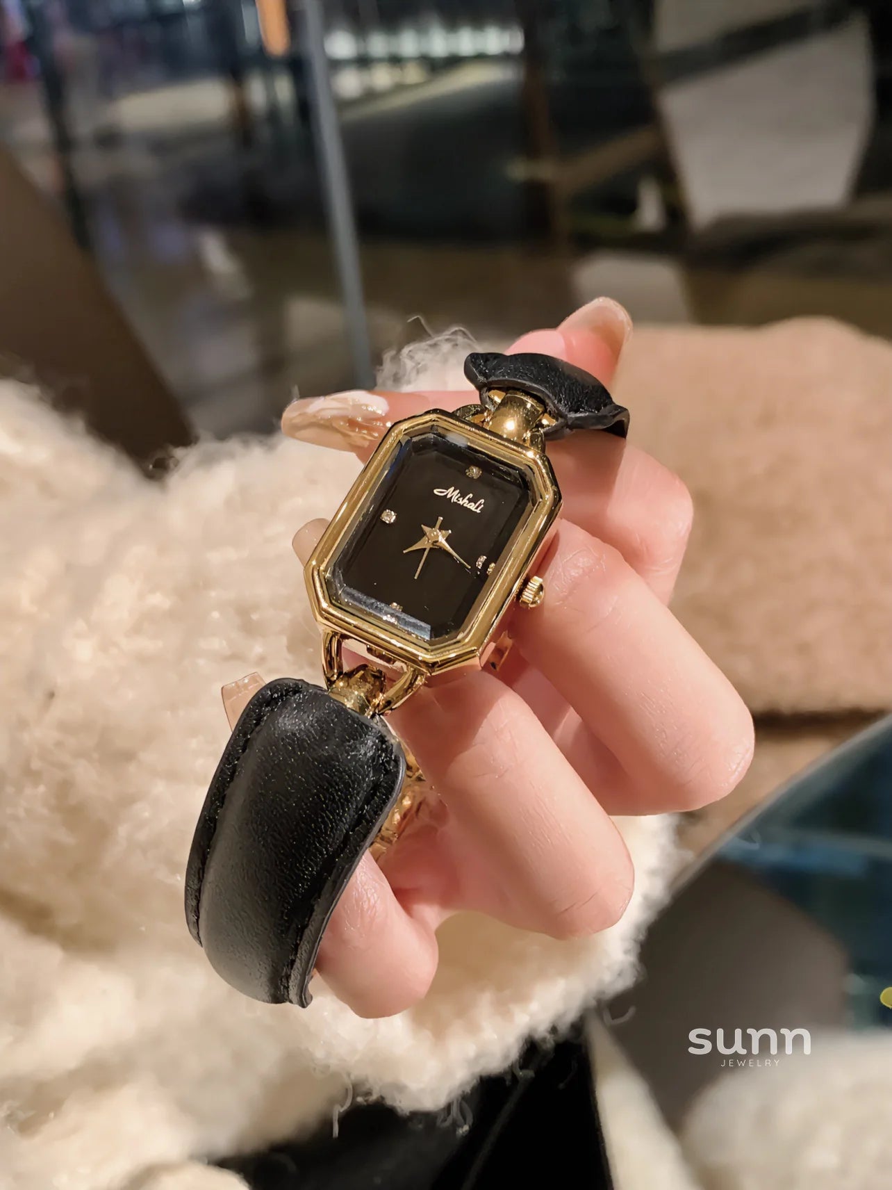 Aurelia Luxe Leather Bracelet Watch