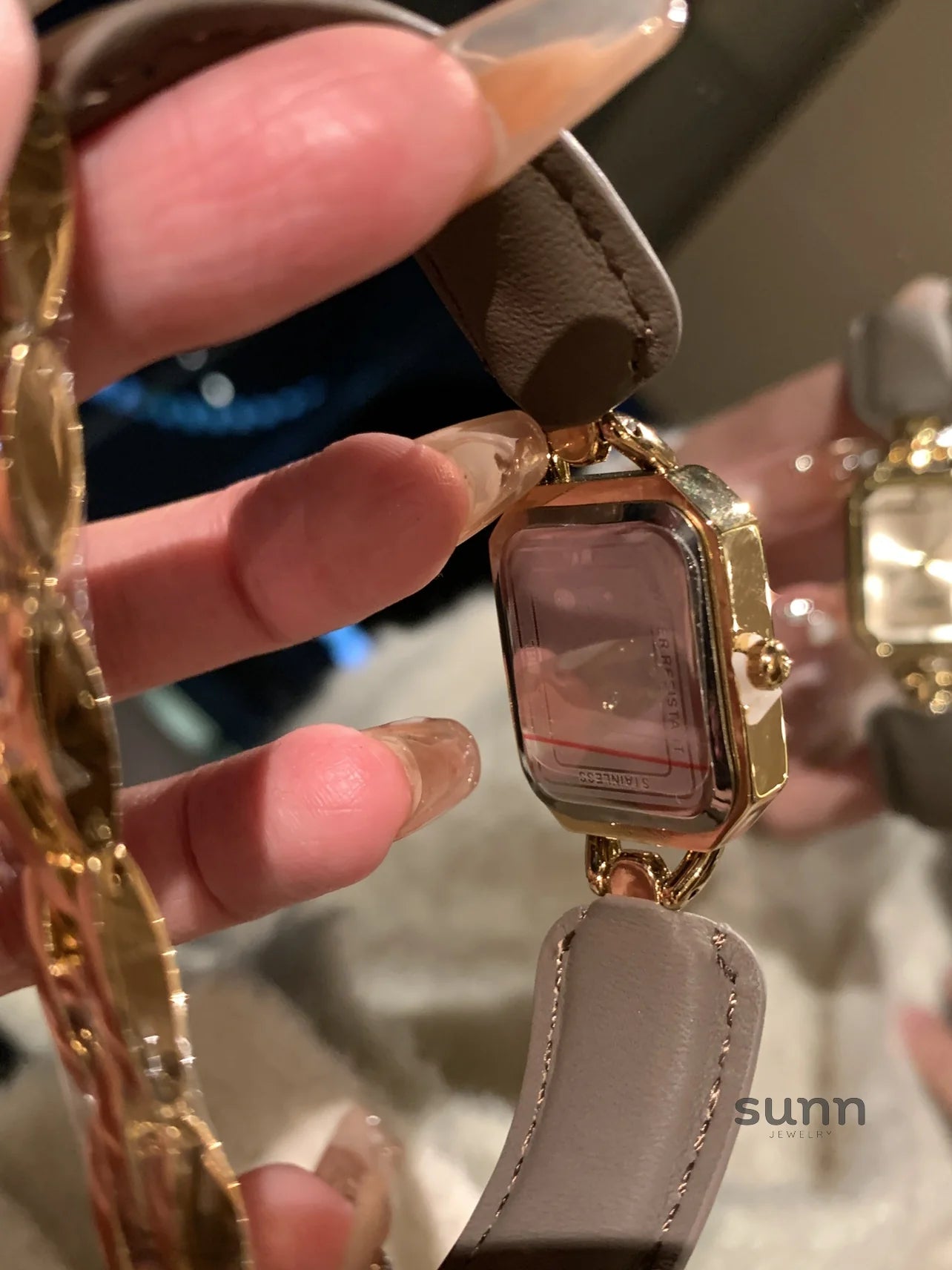 Aurelia Luxe Leather Bracelet Watch
