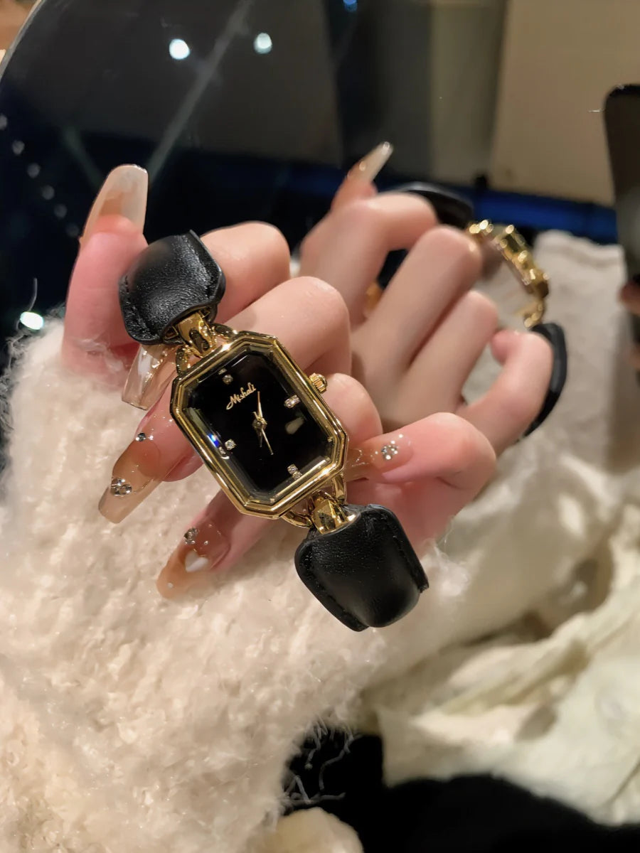 Aurelia Luxe Leather Bracelet Watch