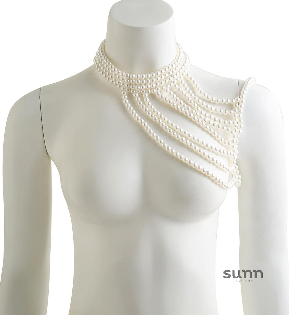 Aurianna Pearl Tassel Shoulder Chain [CL5DJJA1]
