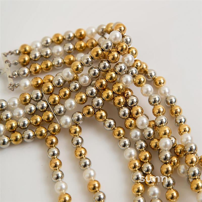 Aurianna Pearl Tassel Shoulder Chain [K7HHPGAQ]