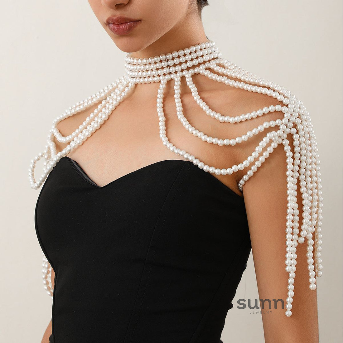 Aurianna Pearl Tassel Shoulder Chain [QN5V2MUV]