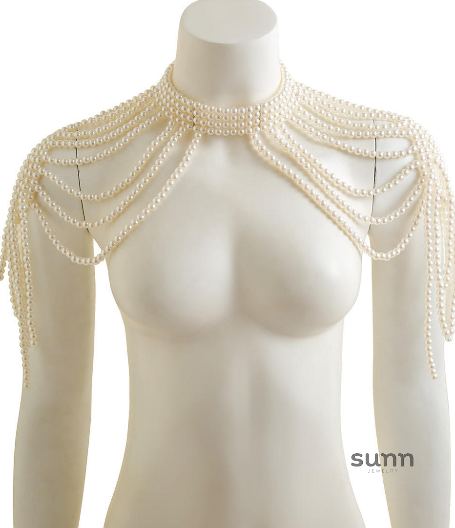 Aurianna Pearl Tassel Shoulder Chain [YTGX2TAO]