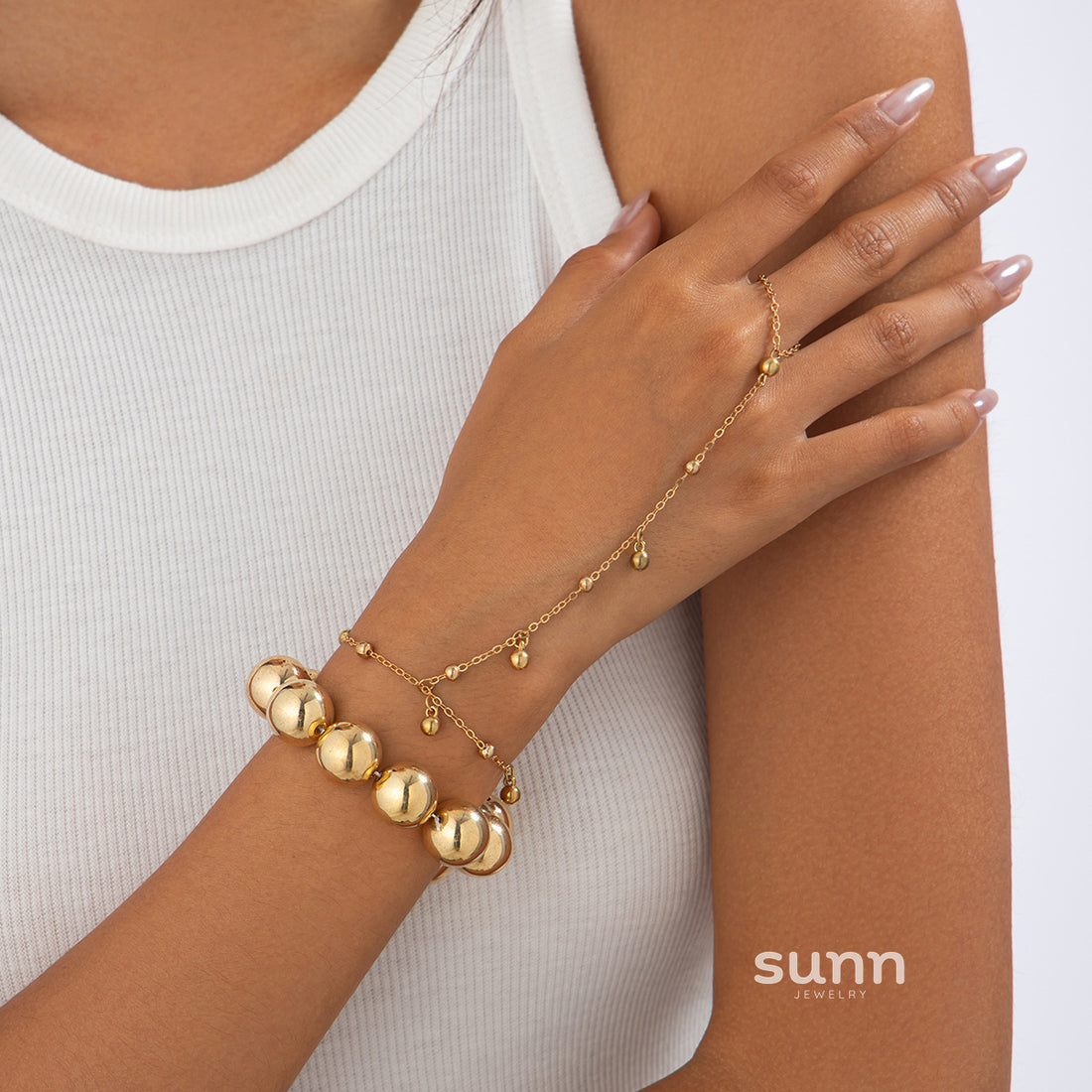 Aurie Geometric Hand Chain [20HPIC1Z]