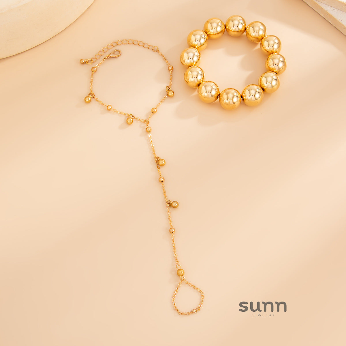 Aurie Geometric Hand Chain [1AJQ7G36]