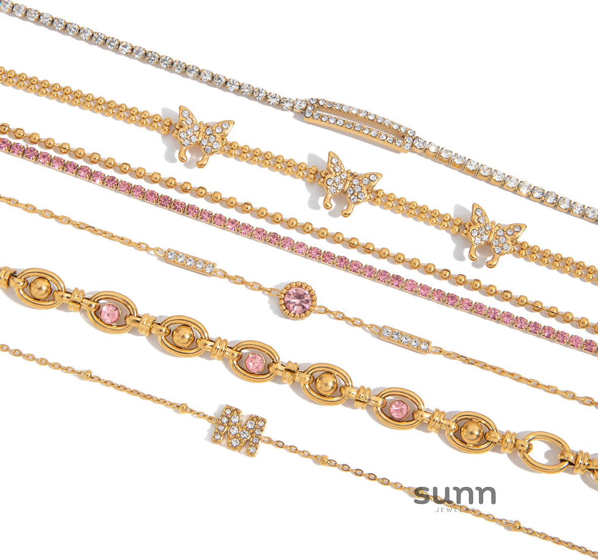 Auriel Delicate Layering Bracelets [JWKPFFPS]