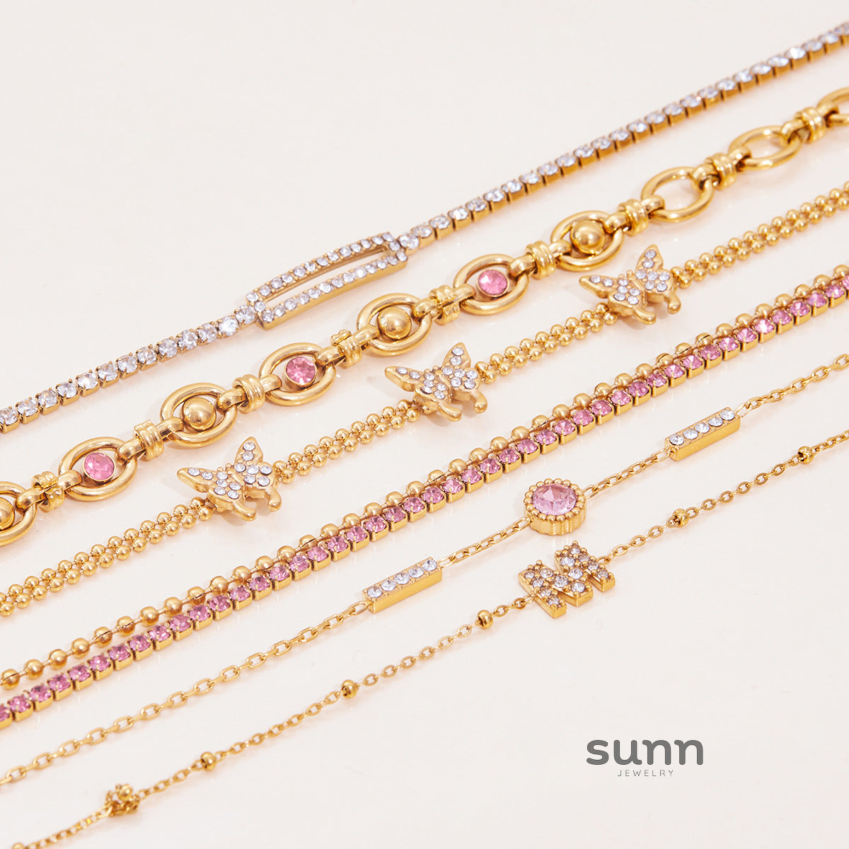 Auriel Delicate Layering Bracelets [XWZ1GEVG]