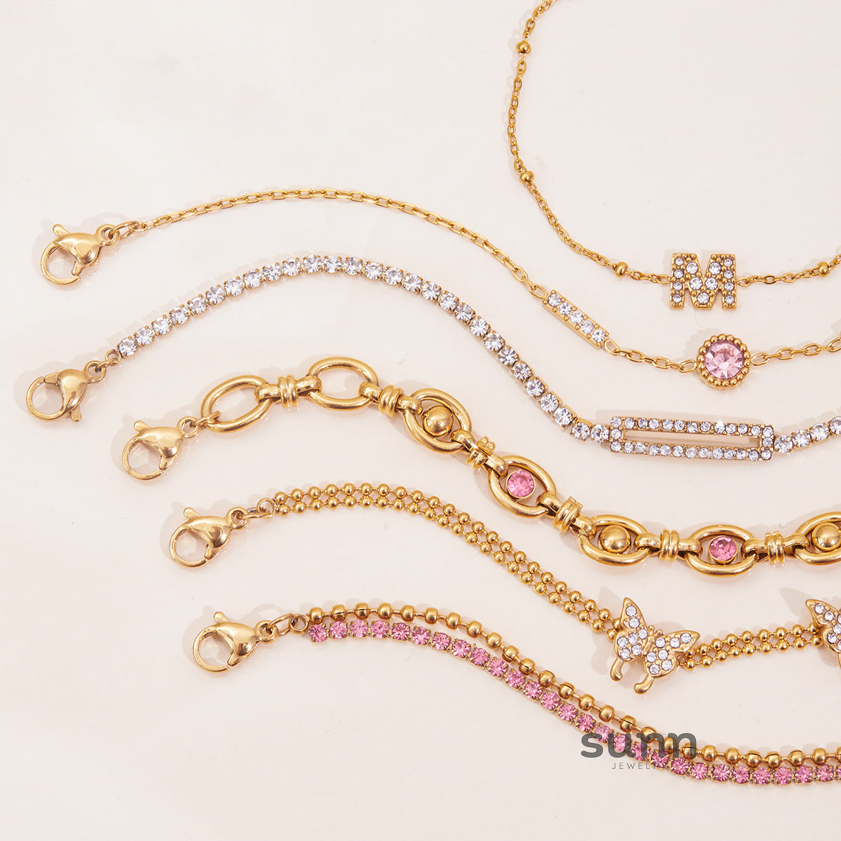 Auriel Delicate Layering Bracelets [0Q2JUHXY]