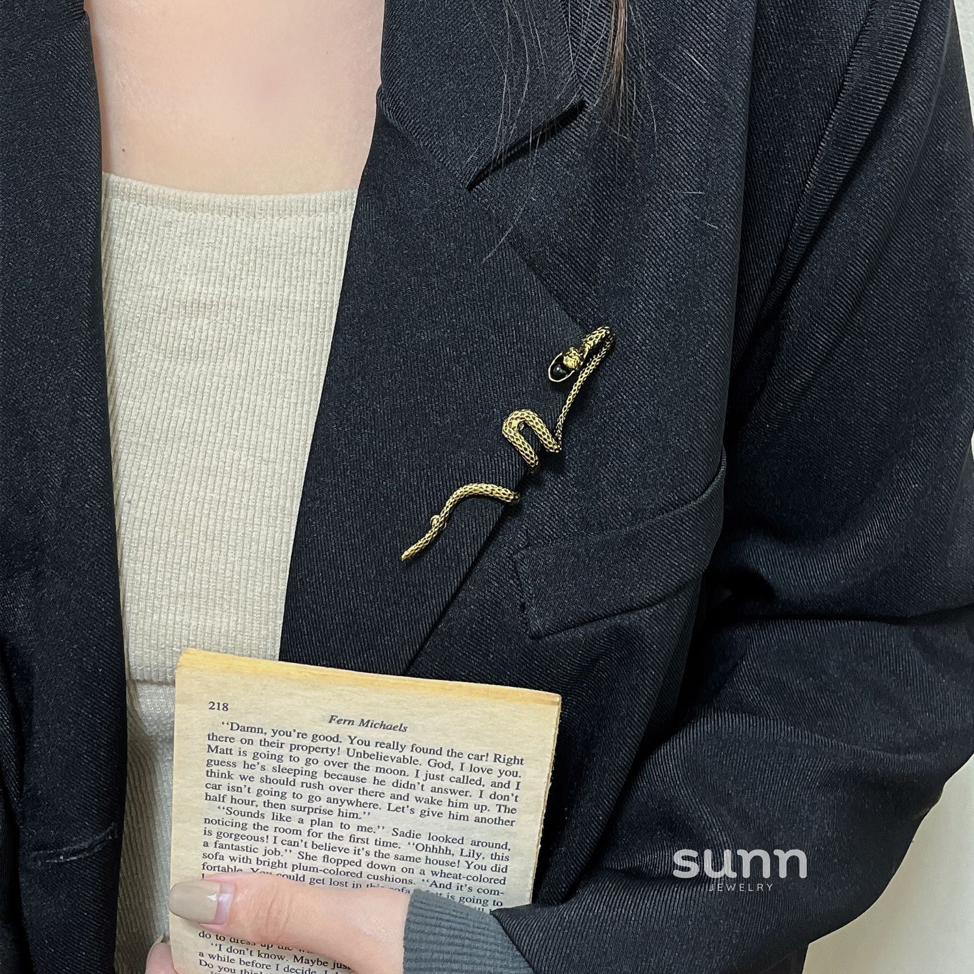 Auriel Serpentine Brooch