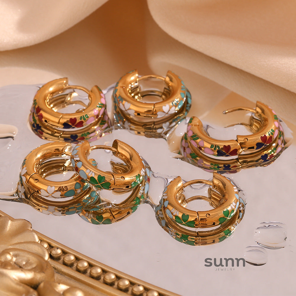 Aurora Gilded Leaf Earrings [C3WPD25E]