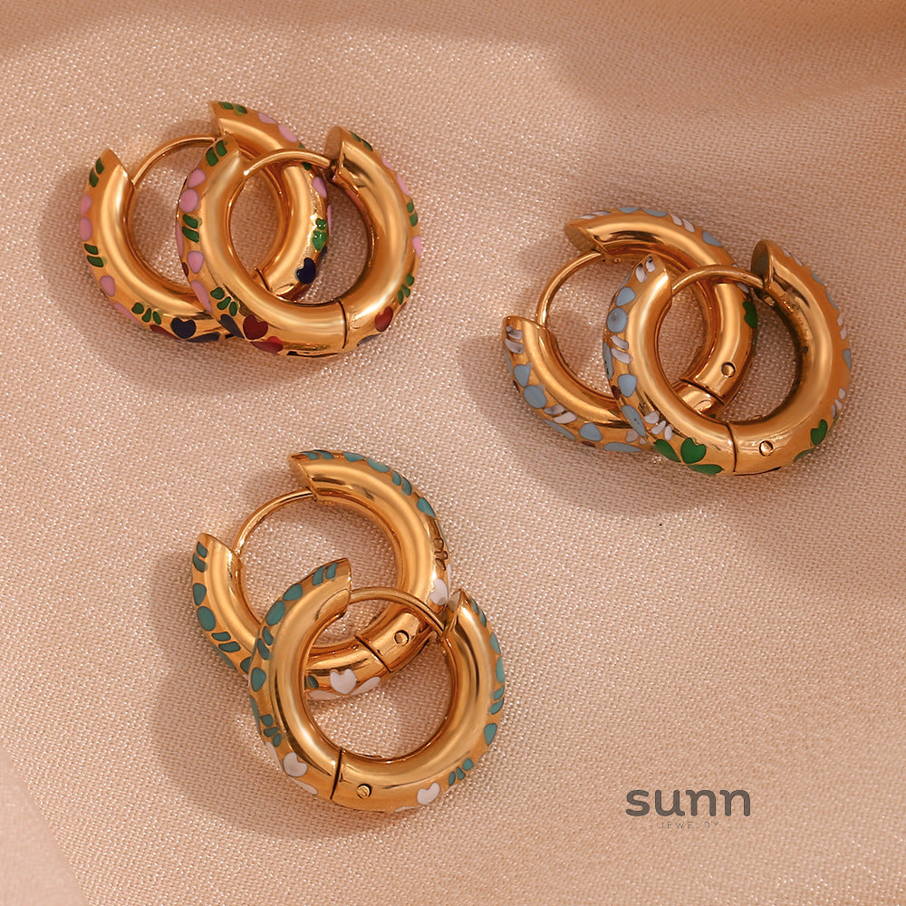Aurora Gilded Leaf Earrings [AHHRB7OO]