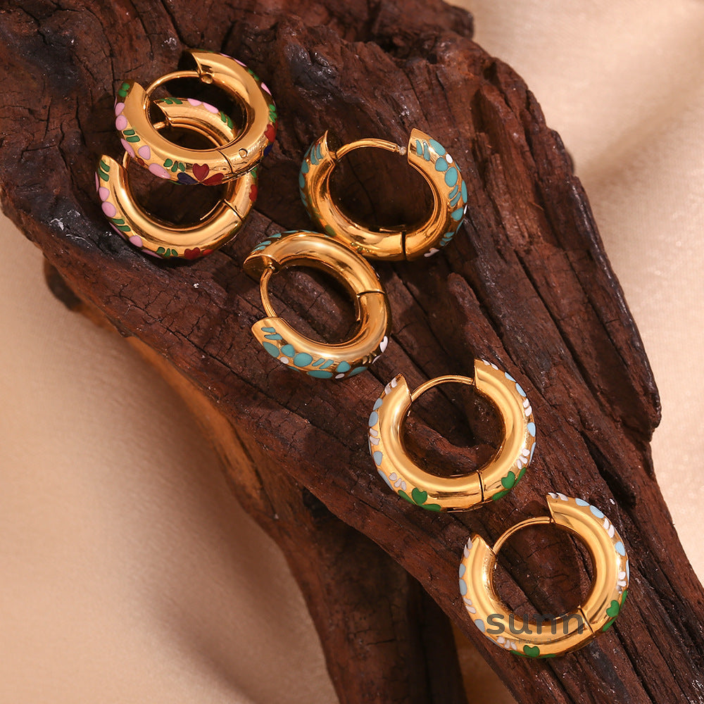 Aurora Gilded Leaf Earrings [I26R7DON]