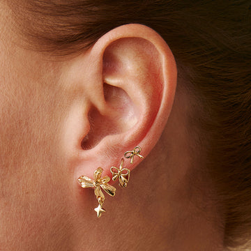 Aurorah Delicate Bow Ear Cuff Set [HBM95H8S]
