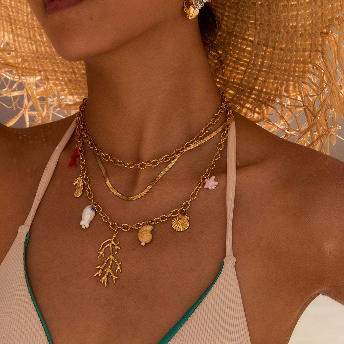 Avalee Dainty Geometric Necklace [O31A1FW0]
