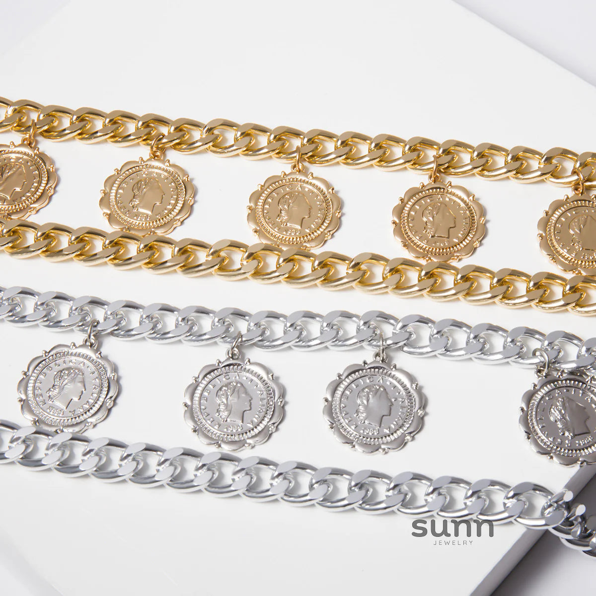 Avalee Embossed Medallion Necklace