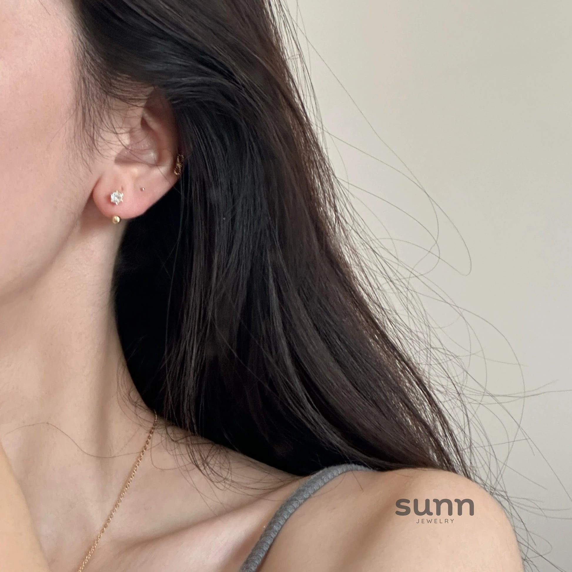 Avaline Delicate Stud Earring