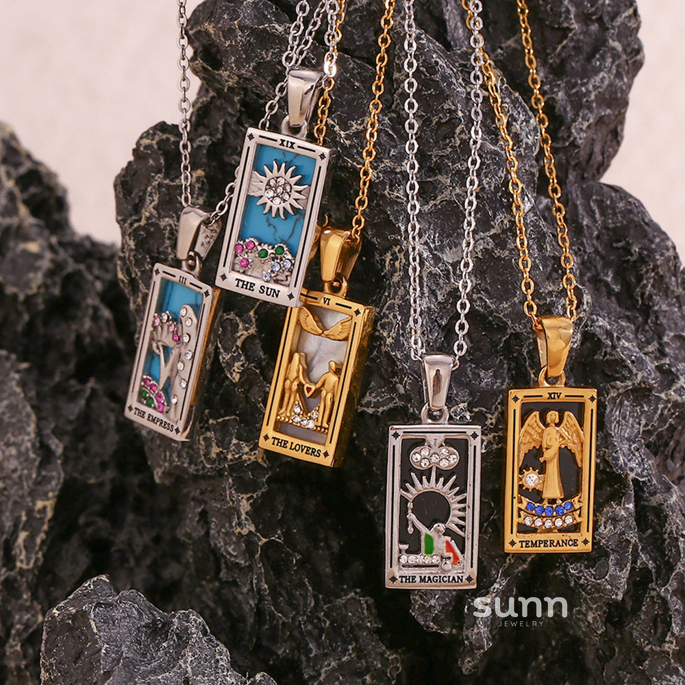 Avalyn Tarot Pendant Necklace [T5TS744B]