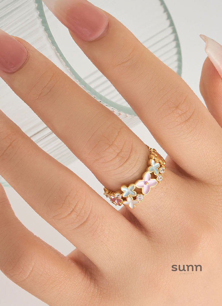 Avarie Petal Drip Ring [EXG53D8S]