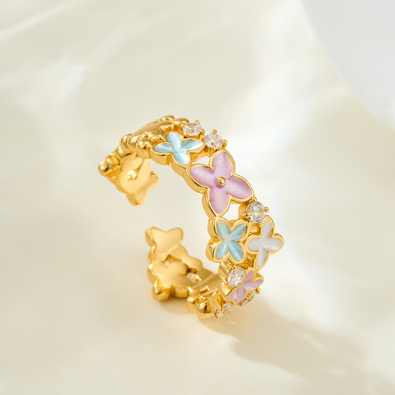 Avarie Petal Drip Ring [V84FKUZX]