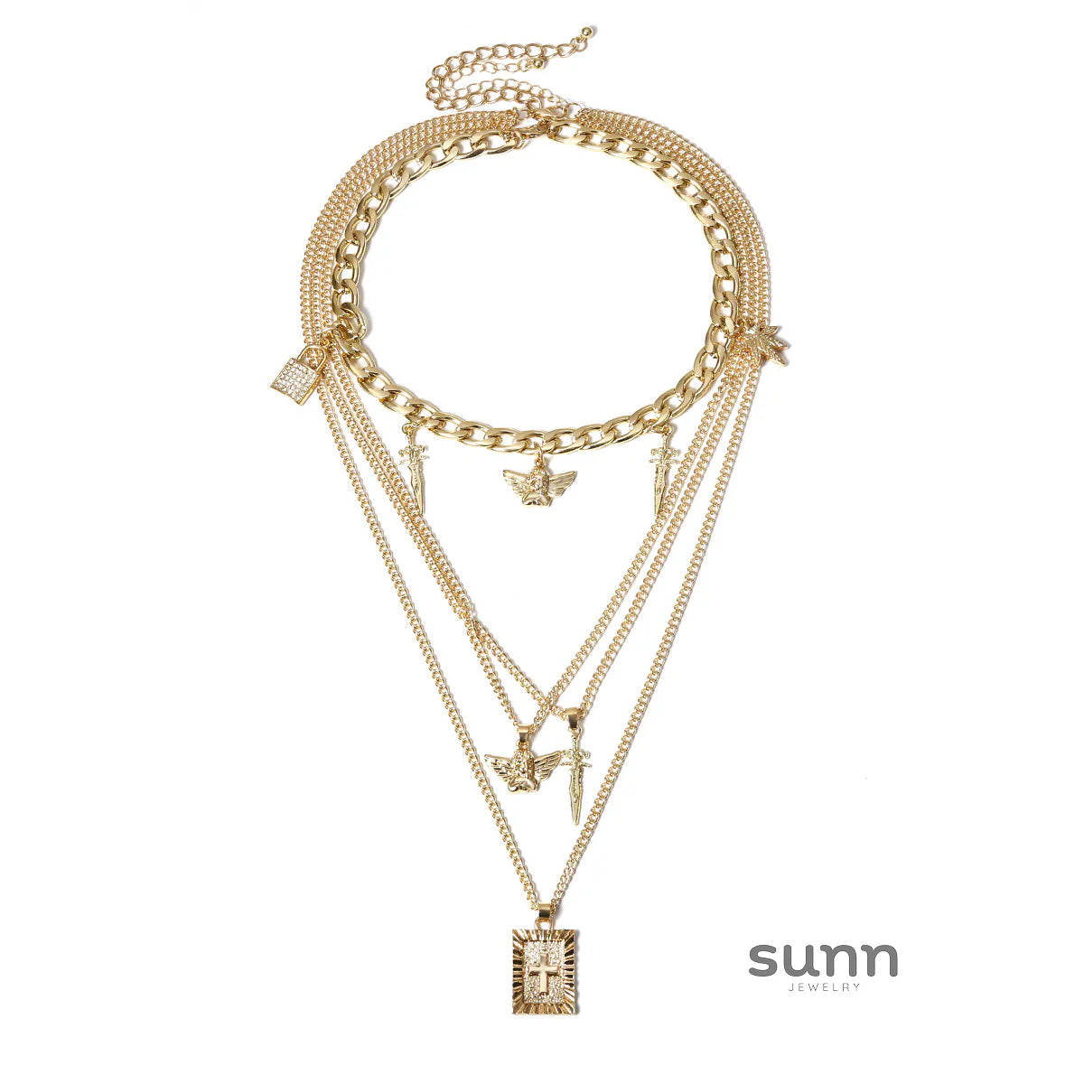 Avary Layered Pendant Necklace