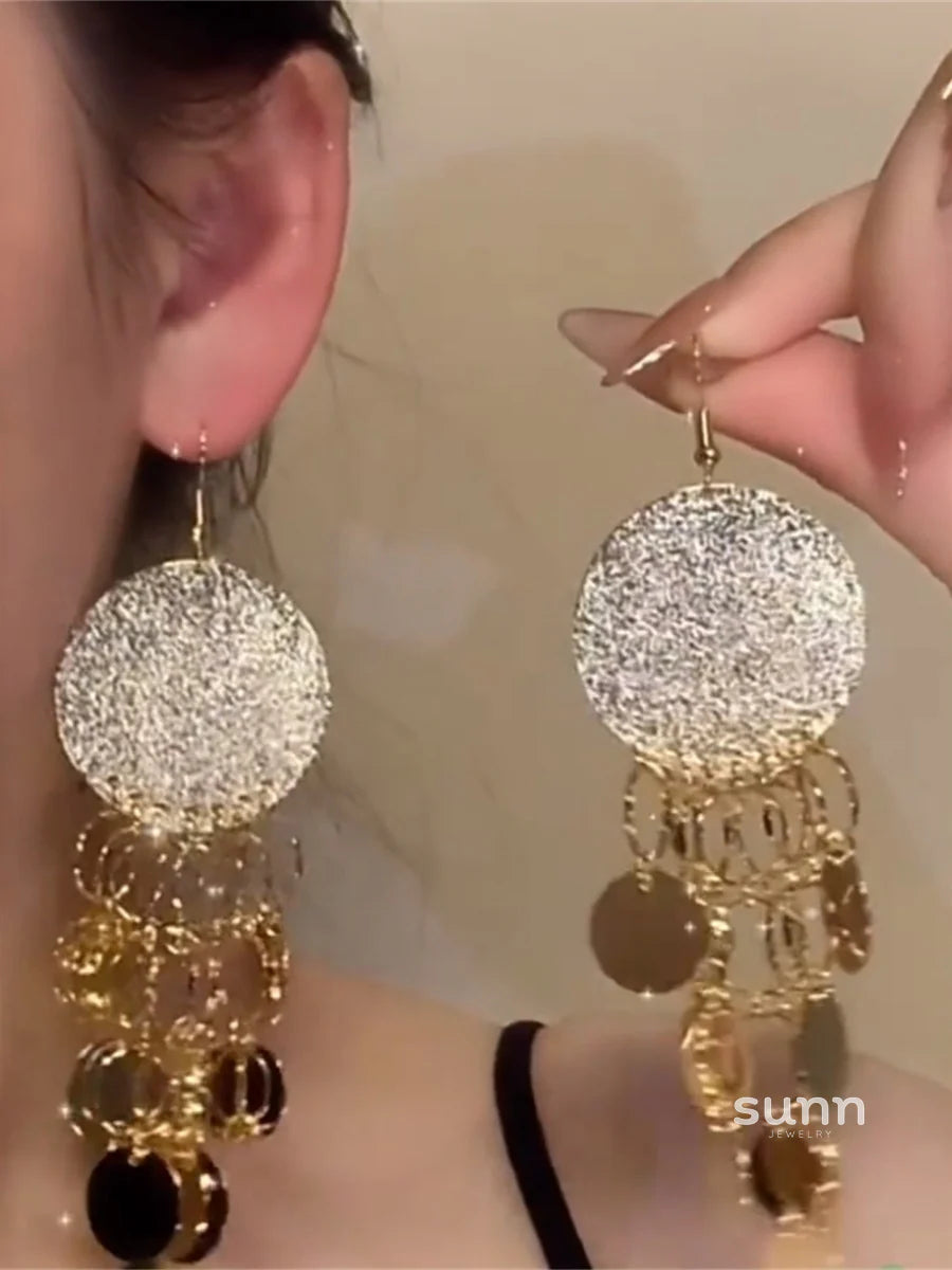 Avary Long Tassel Earrings