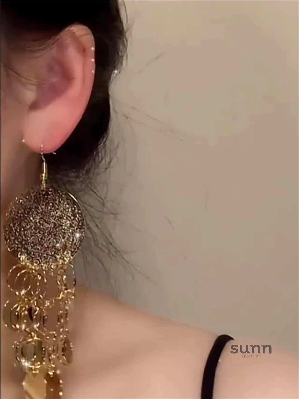 Avary Long Tassel Earrings