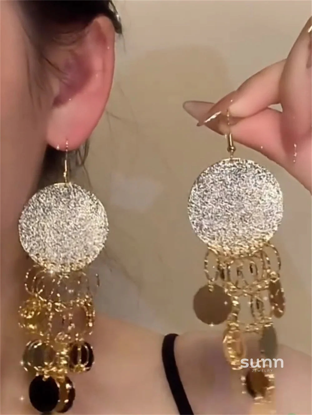 Avary Long Tassel Earrings
