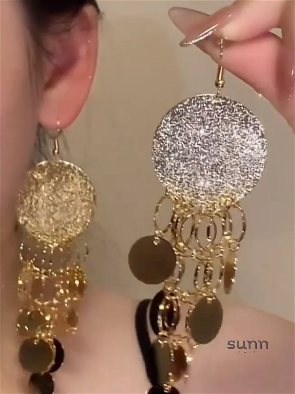 Avary Long Tassel Earrings