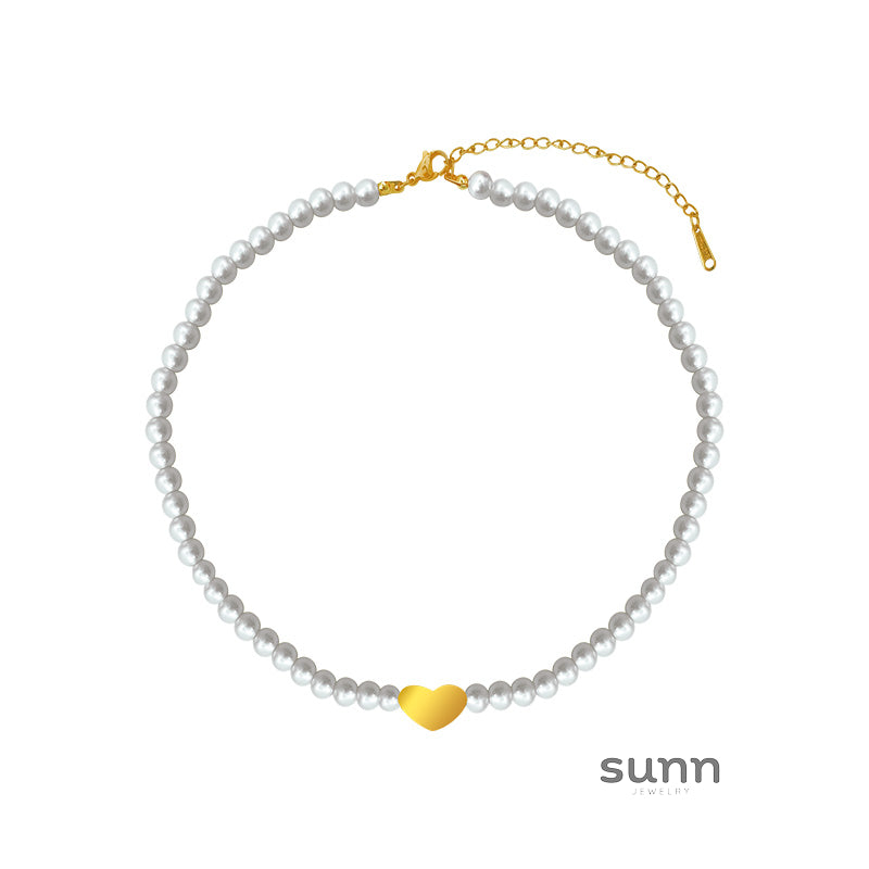 Avayah Pearl Heart Necklace [HB6S10CJ]