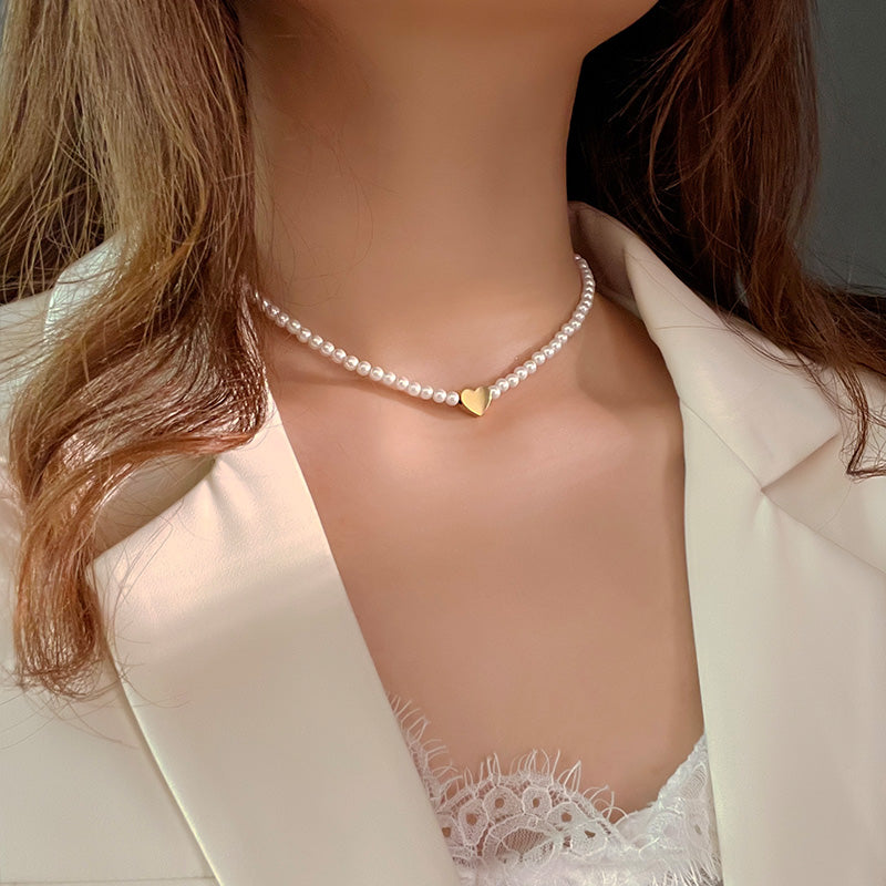 Avayah Pearl Heart Necklace [37W9Q676]