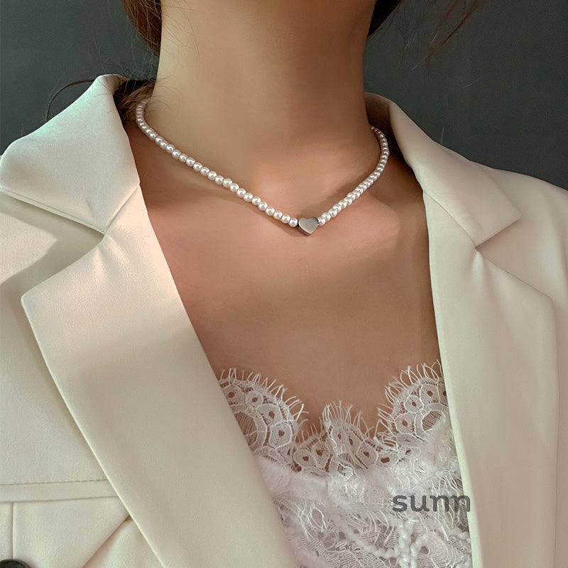 Avayah Pearl Heart Necklace [D6EPWQDA]
