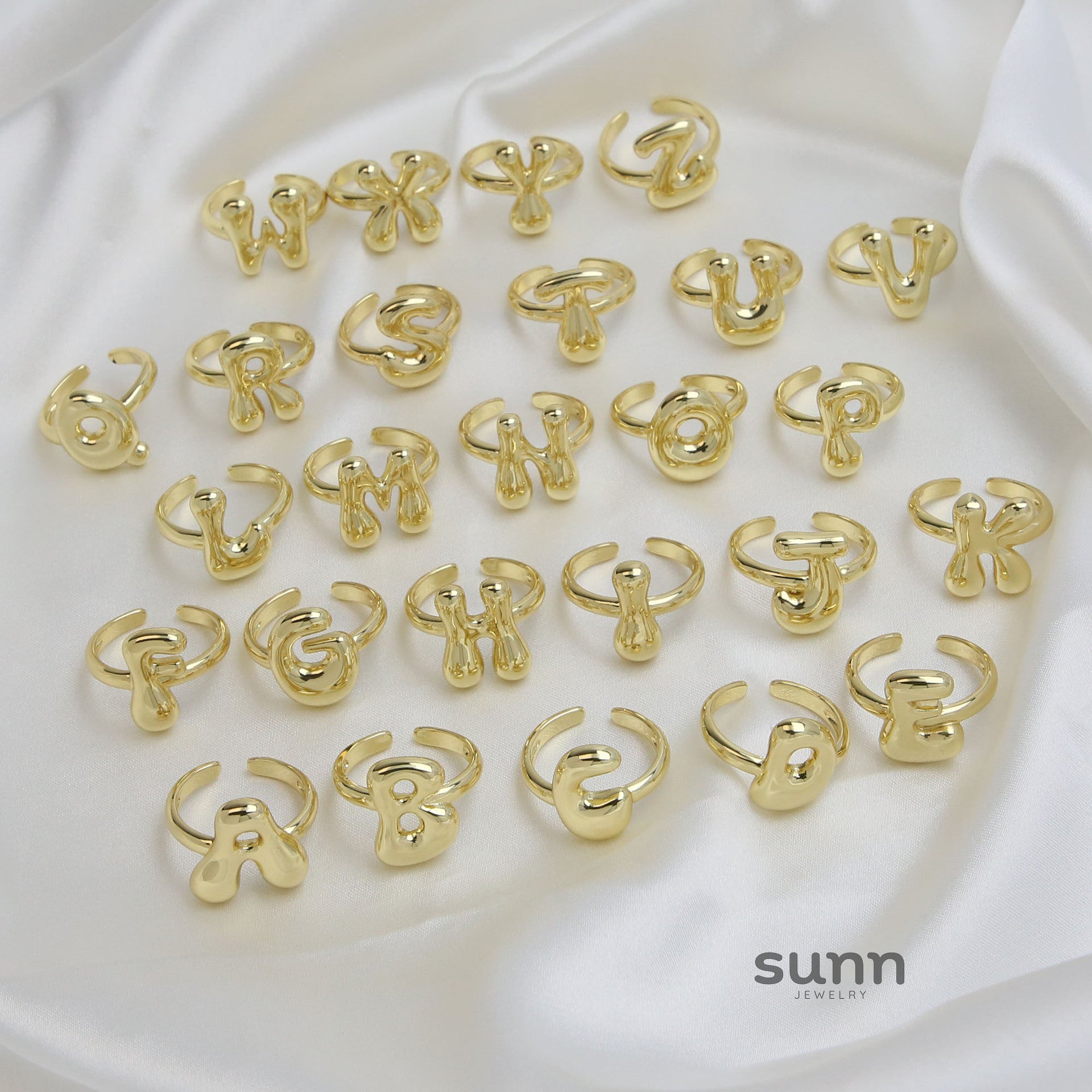 Aveah Initial Bubble Ring [GTV5W07L]