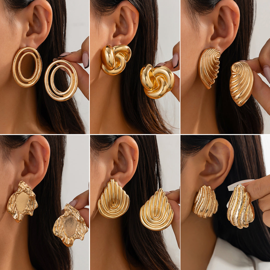 Avelina Twisted Shell Earrings [V3IP0RN2]