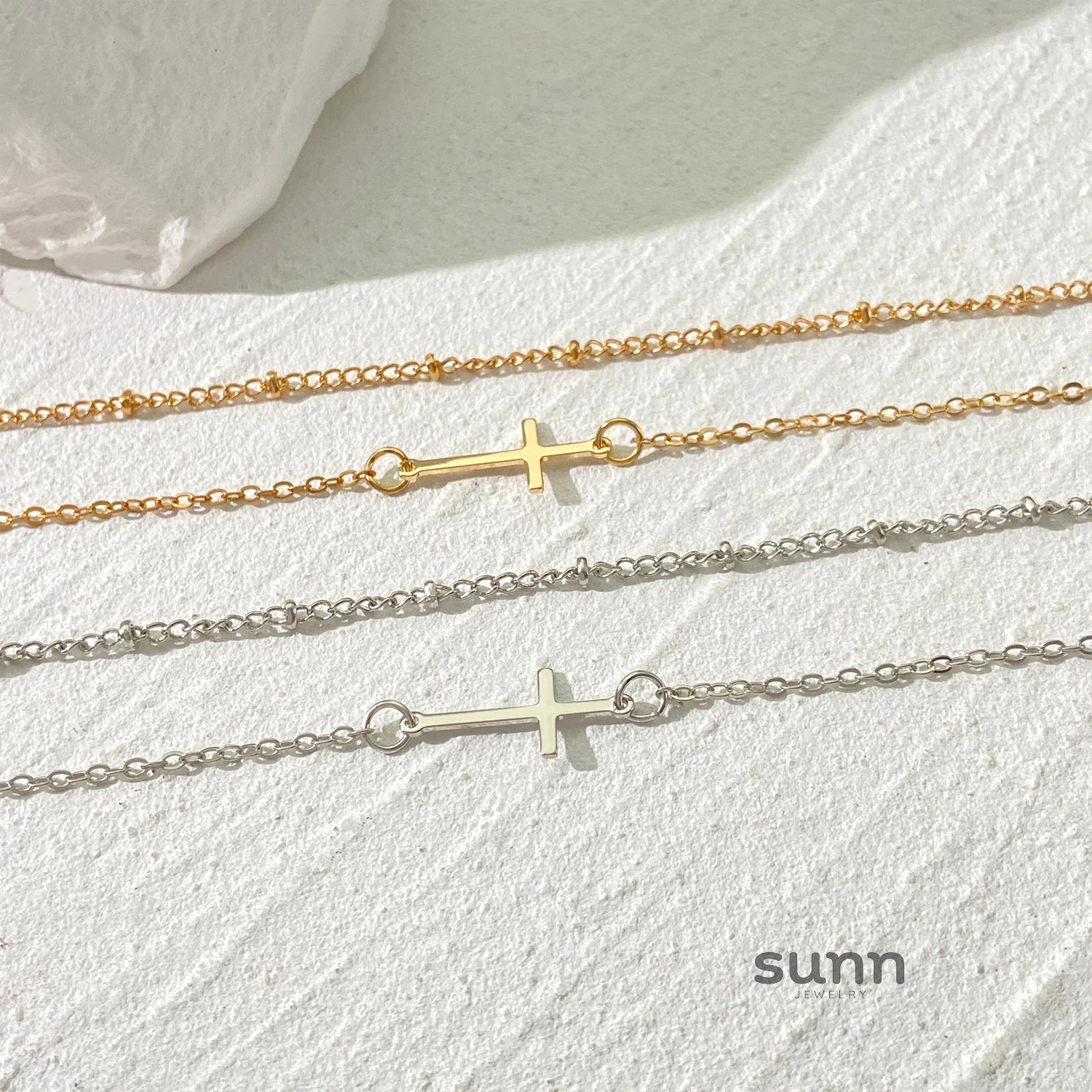 Avelyn Layered Cross Necklace