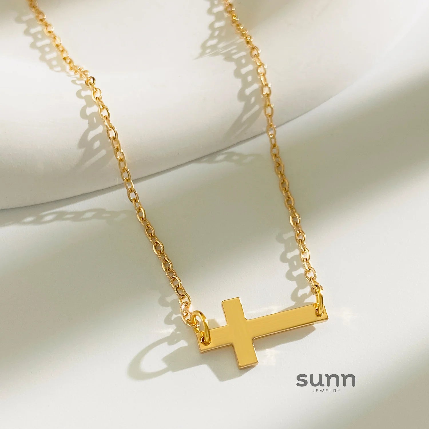Avelyn Layered Cross Necklace