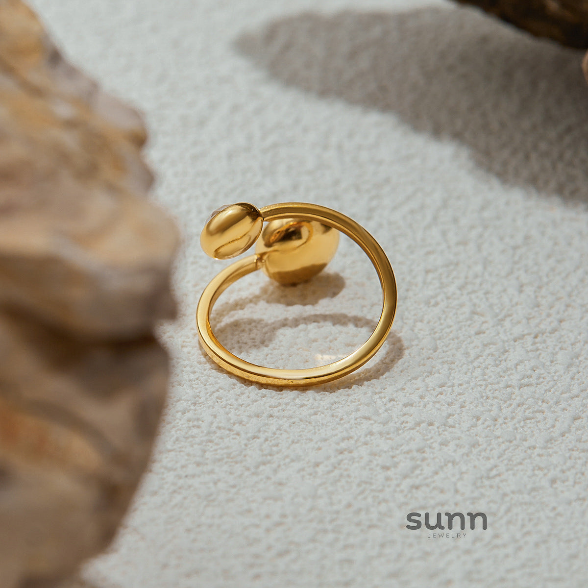 Aven Zircon Stainless Steel Ring [KXHU0ZZS]