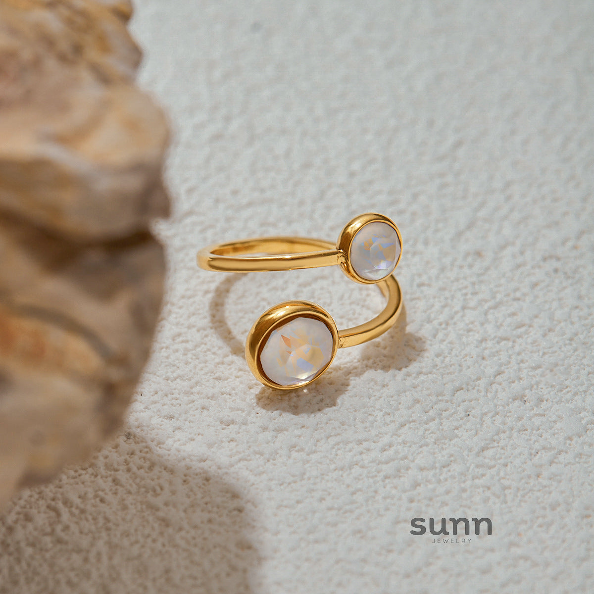 Aven Zircon Stainless Steel Ring [XS7G3V5R]