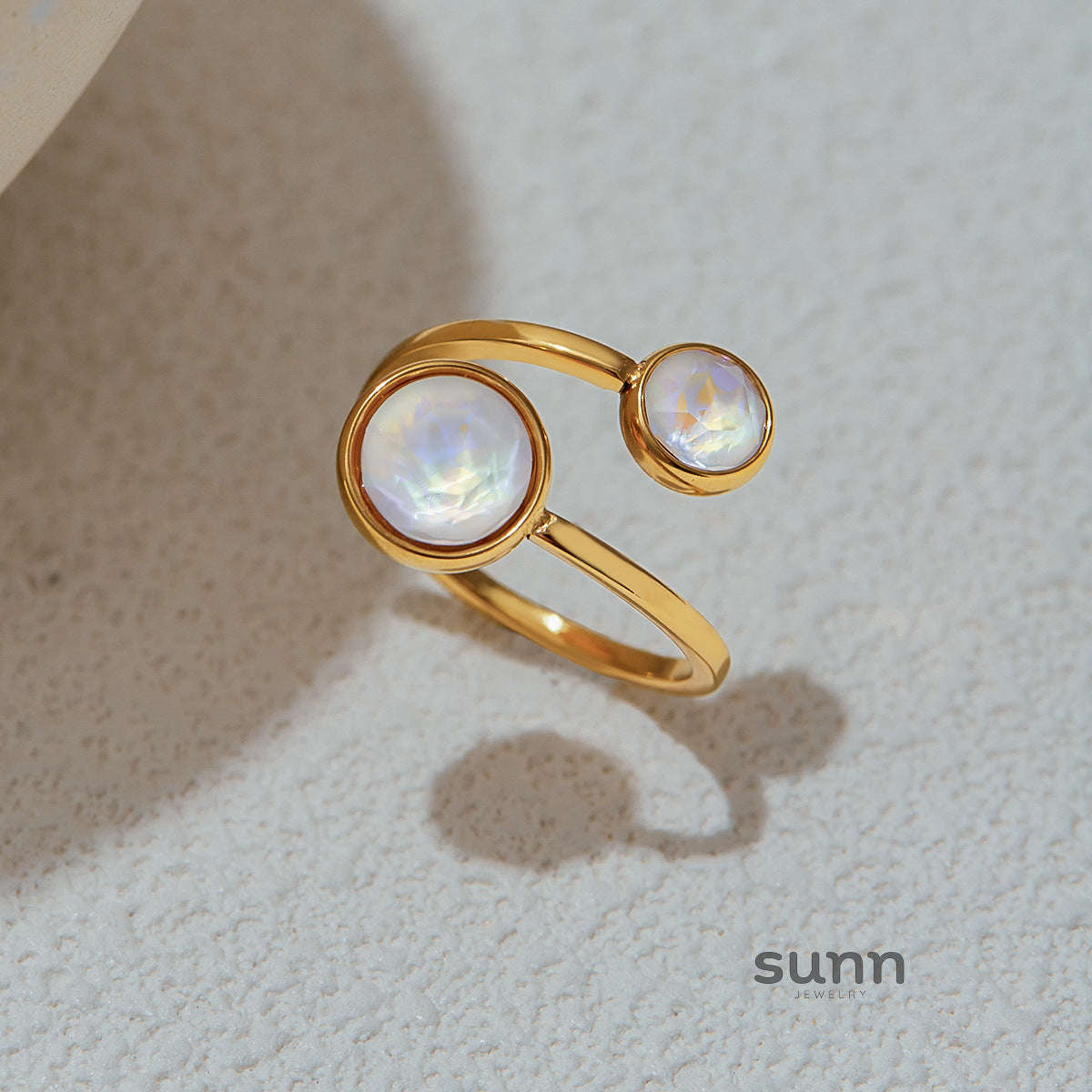 Aven Zircon Stainless Steel Ring [HN53IOUP]