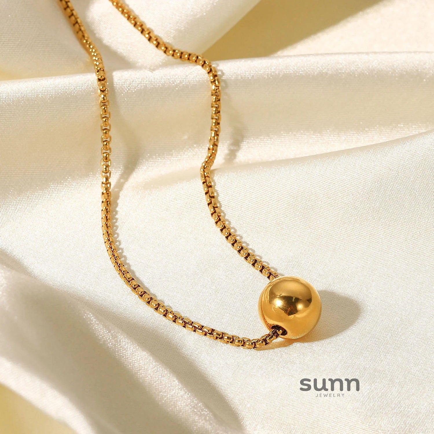 Avery Minimalist Orb Necklace