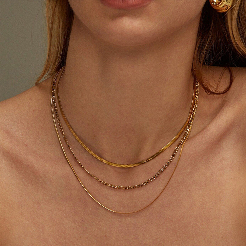 Avery Stacked Cross Necklace [PZ52QOMS]