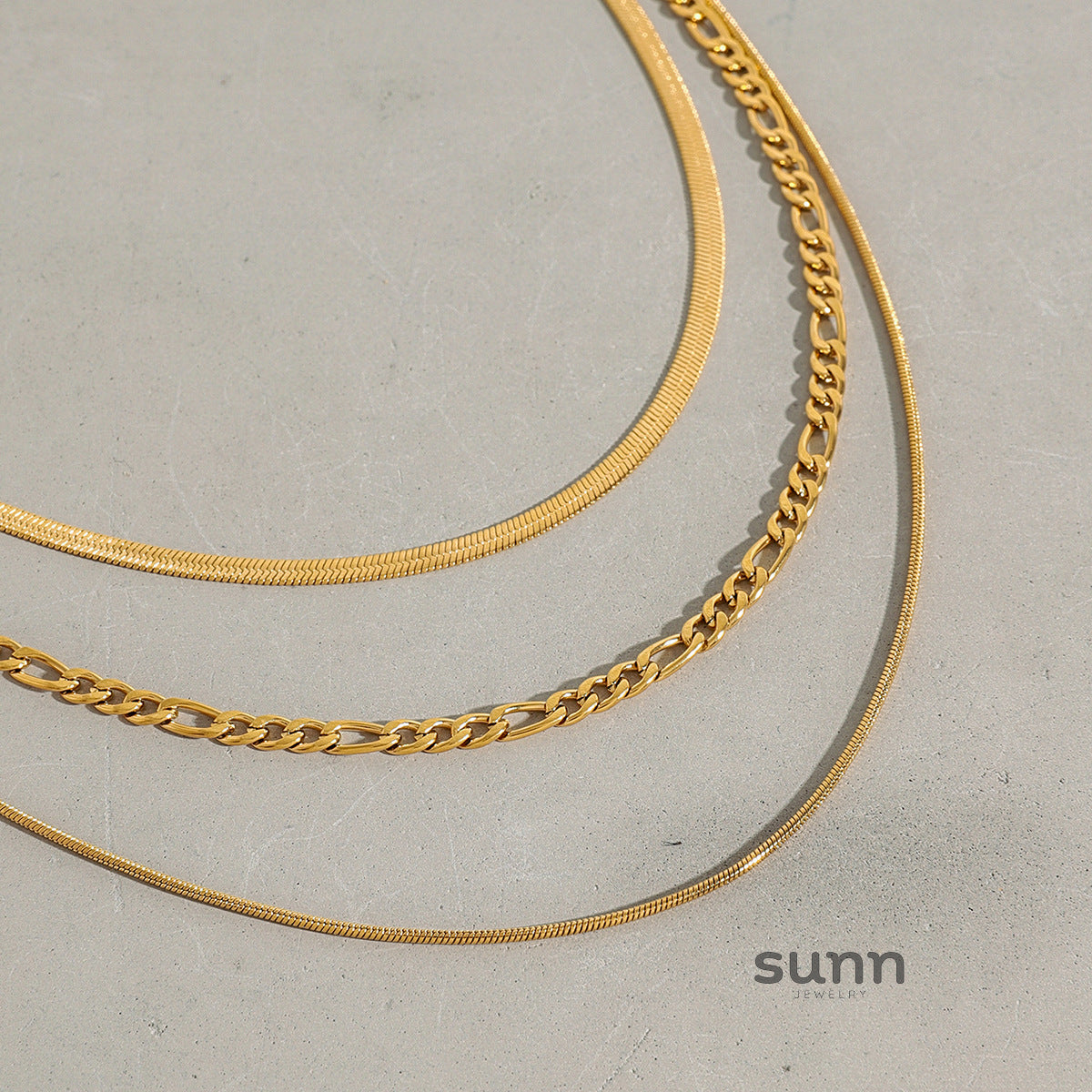Avery Stacked Cross Necklace [G933FS12]