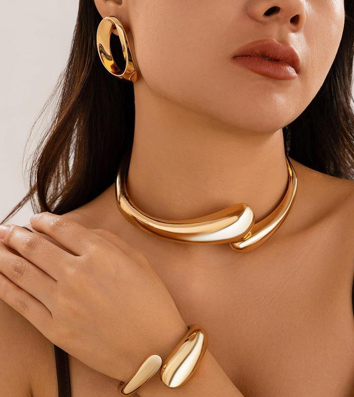 Aviah Geometric Choker Set [XRZ7UTRW]