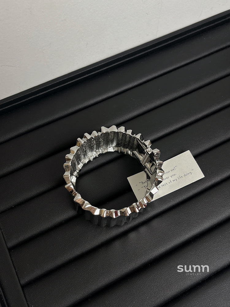 Avielle Silver Open Cuff Bracelet