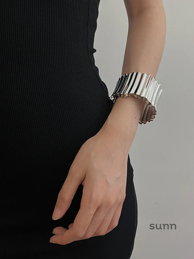 Avielle Silver Open Cuff Bracelet